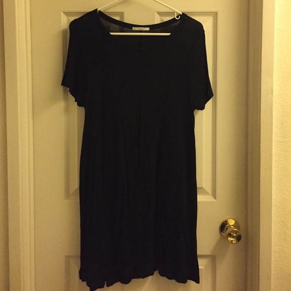 Black T-shirt dress