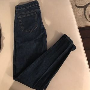 Dark denim skinny jeans