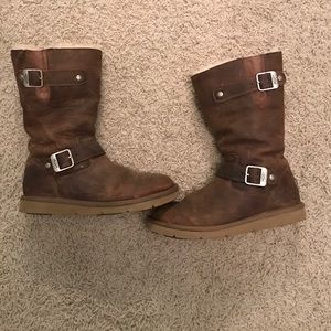 Leather Ugg boots