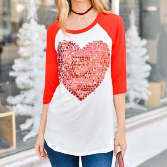 ❤️ Sequin Heart Top! - Picture 2 of 2