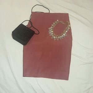 Spandex pencil skirt