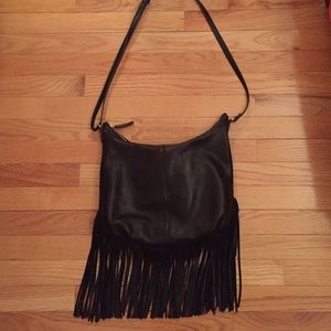 Brown leather purse