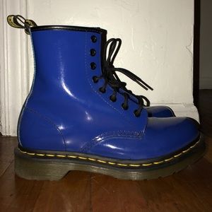 Electric Blue Patent Leather Dr. Martens