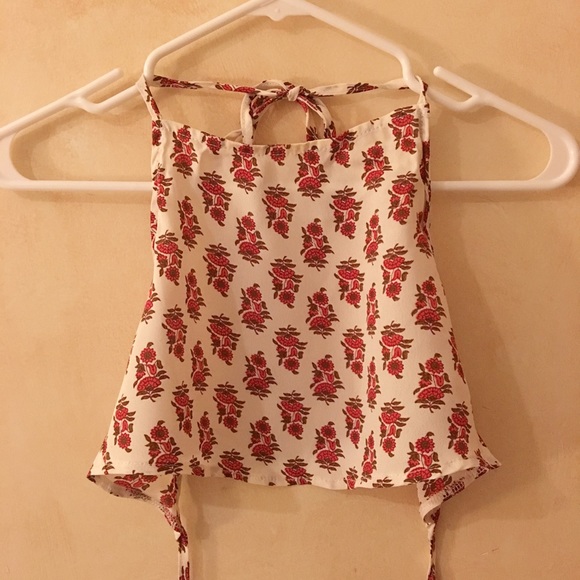 Brandy Melville Backless Cropped Halter Top