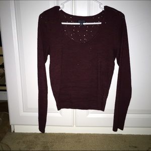 American eagle long sleeved crop top