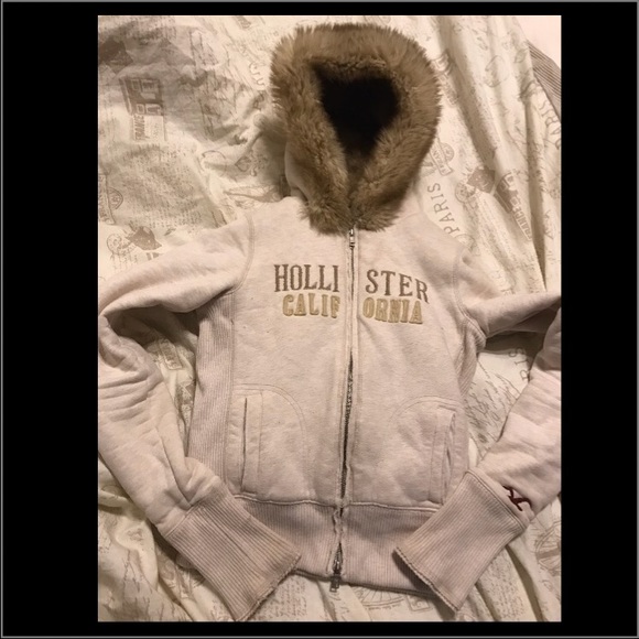 Hollister fur sweater