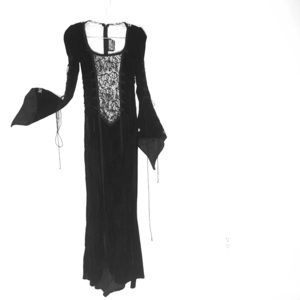 Dark and scary! Velvet goth dress for sale.