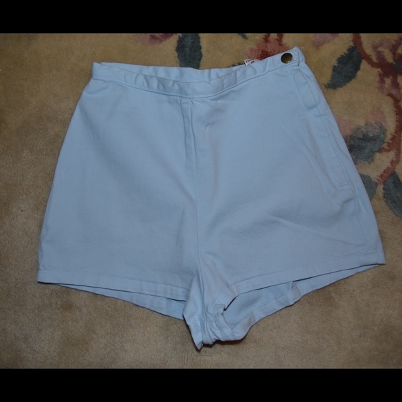 American apparel cotton denim high waisted short