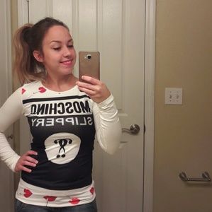 Moschino 100% AUTHENTIC woman shirt with lips