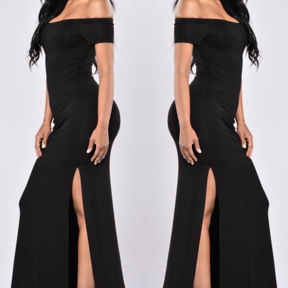 SOLD OUT Sleek Off the Shoulder Cocktail dress