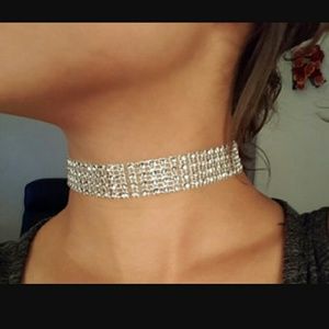 Rhinestone choker