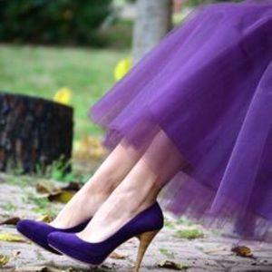 Cassandra {PURPLE} Soft Tulle Maxi Skirt