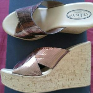 Callisto Wedges, worn once