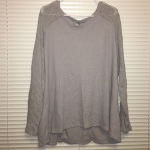 Gray 3/4 Sleeve Shirt