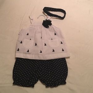 Navy Blue & White Sailor Set