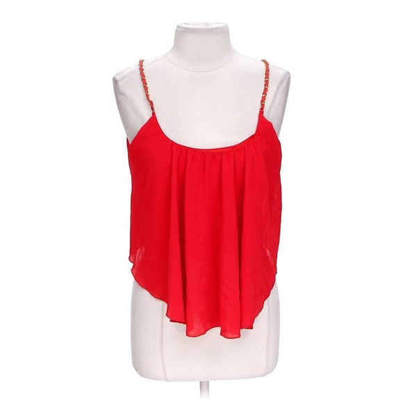 Body Central Red Dressy Cami/Tank. Beautiful top.