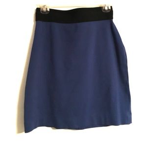 BCBG blue and black pencil skirt