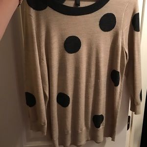 J CREW polka dot sweater