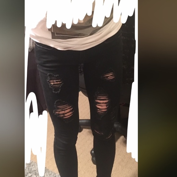additional pics for skinny black denim - Picture 1 of 3