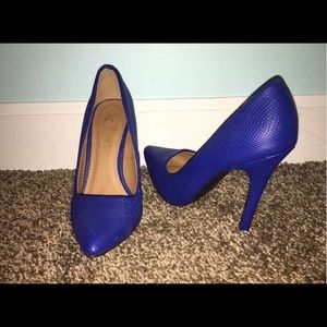 Blue heels