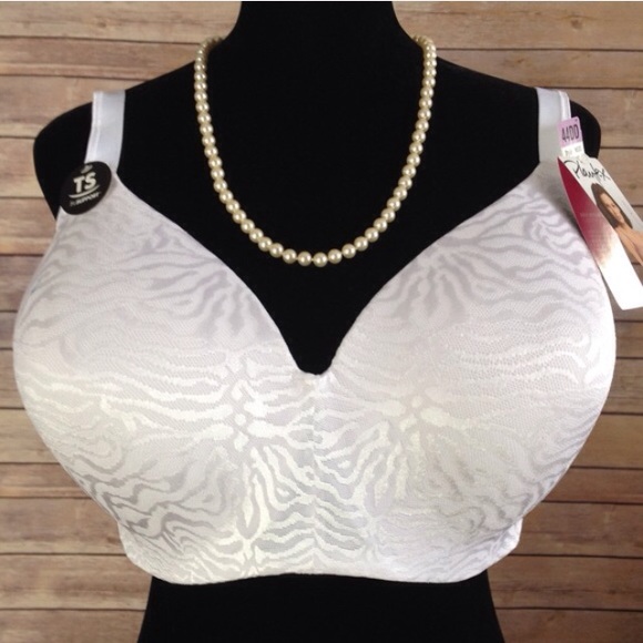 NWT Playtex white wide strap underwire bra 44DD