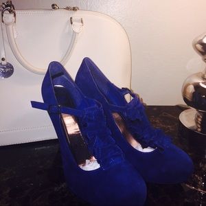 Royal Blue Mary Jane Heels