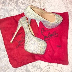 Christian Louboutin Rhinestone Heels size 37 (7)