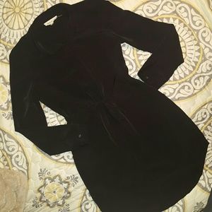 Black shirt dress