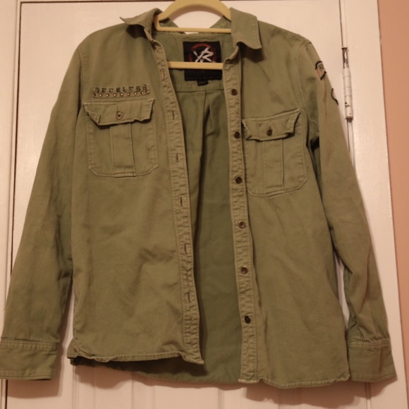 Young and Reckless Button Up