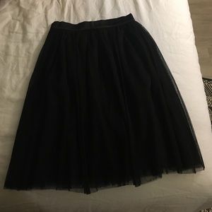 Tulle Midi Skirt