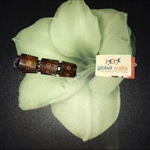 NWT Kenyan Bone & Bead bracelet from Global crafts