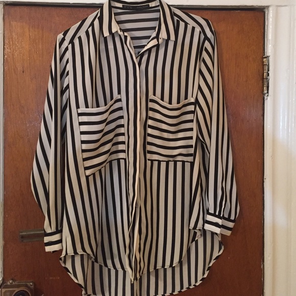 Black and white classic button down.