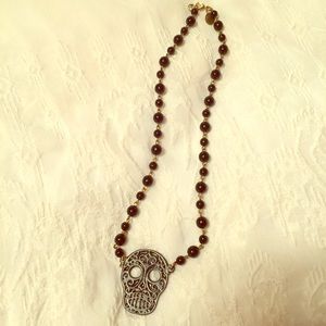 Day of The Dead Beaded Necklace