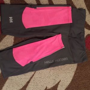 Helly Hansen grey/pink leggings X-cool size medium