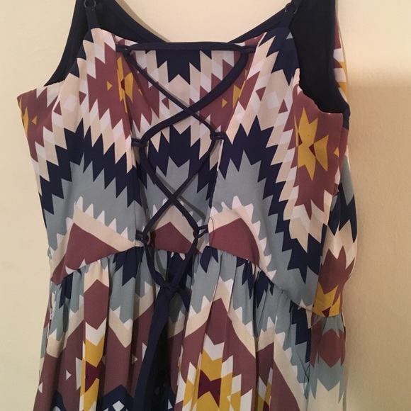 Multi-Colored Pattern Dress - Picture 2 of 3