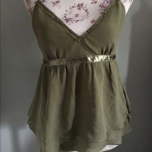 Olive green Express top