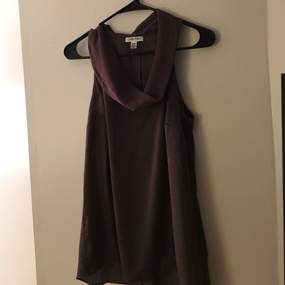 Cowl neck Calvin Klein Silk tank