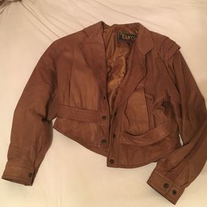 Vintage genuine leather coat