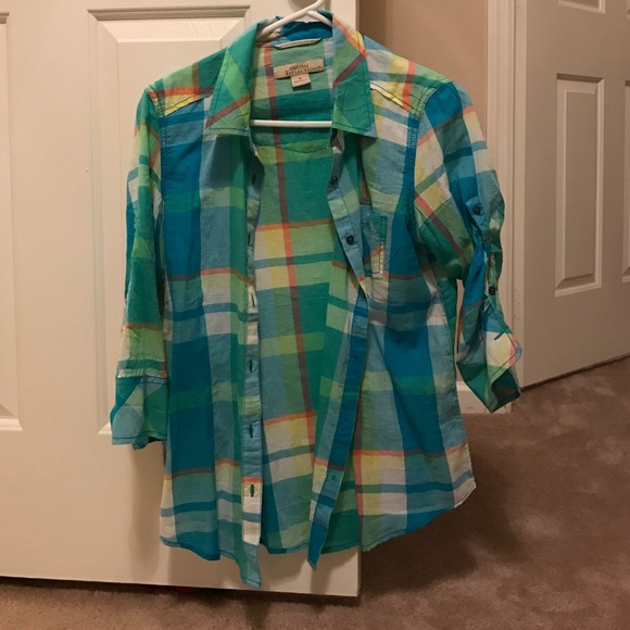Plaid button up