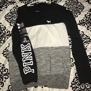 Victoria Secret PINK color block crew neck