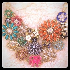 Multicolored Amrita Singh statement necklace