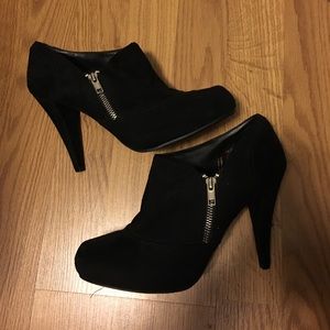 Black Suede Booties