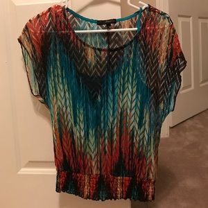 Multicolor dress blouse
