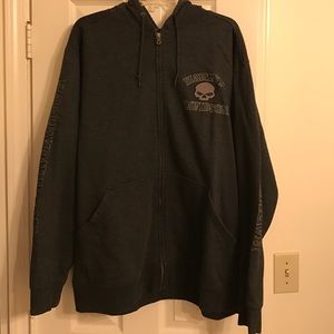 Harley hoodie and beanie