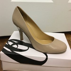 Nine West Patent Nude Pumps
