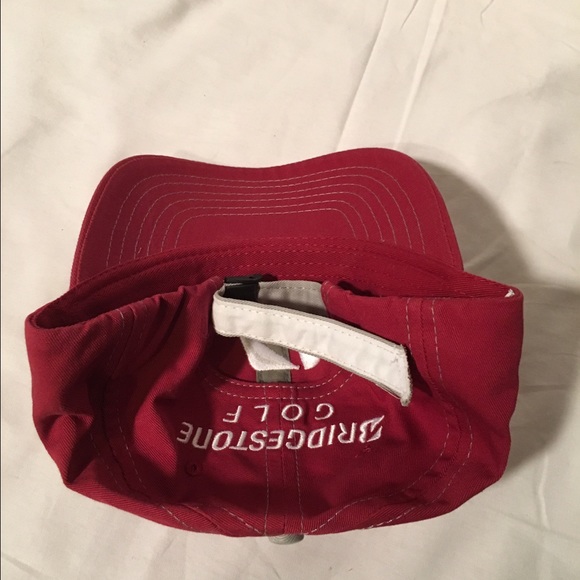 ‼️ SOLD ‼️ NWOT Bridgestone Maroon Golf Hat - Picture 2 of 3