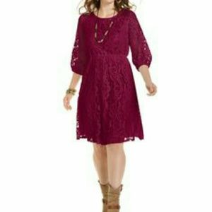 Purple lace dress from Macy's ING collection