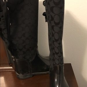 Coach rain boots