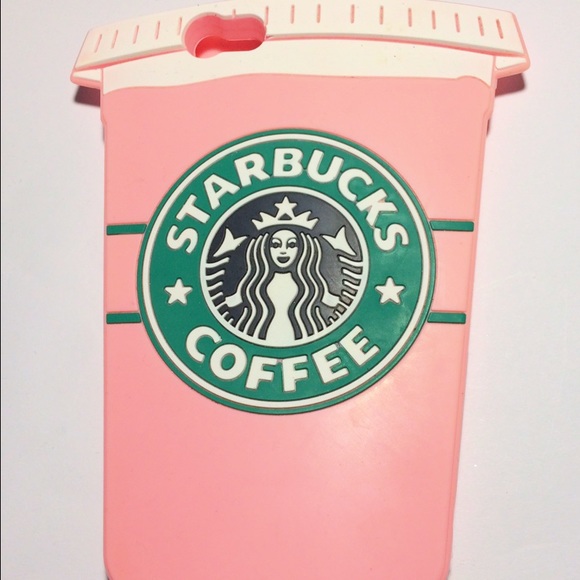 Starbucks iPhone 6 Plus light pink case