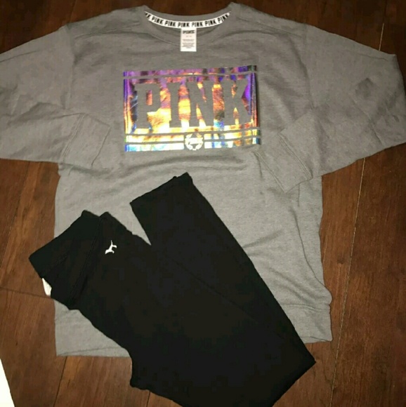 Victoria secret pink t shirt and leggings